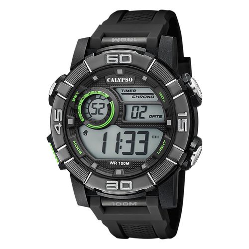 Montre Pour Hommes Calypso En Plastique Noir Montre-Bracelet Numrique Calypso Uk5818/4