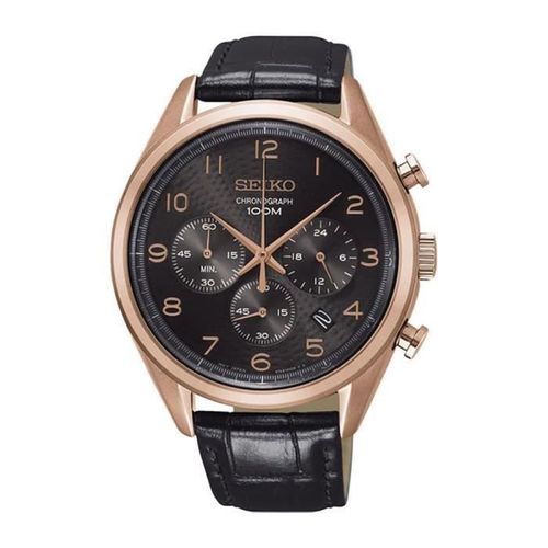 Montre Seiko Quartz Ssb296p1 - Analogique Quartz Pour Homme En Cuir