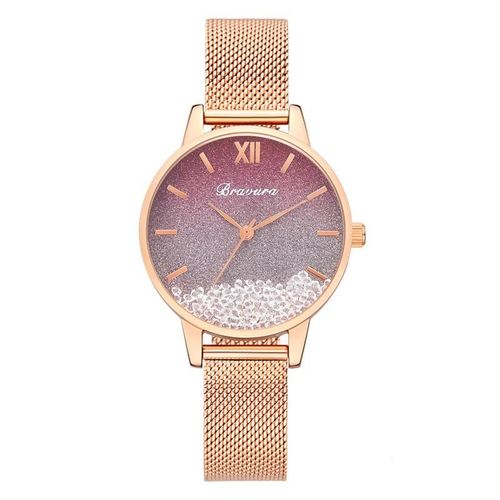 Montres De Luxe  Strass Pour Femmes, Montre-Bracelet  Quartz En Acier Inoxydable, Design  Cadran Ciel toil,  La Mode, Cadeaux