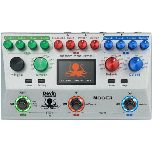 Mooer Ocean Machine Ii Devin Townsend Signature Pdale D'effet Dual Delay & Reverb