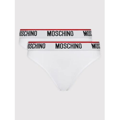 Moschino Underwear Lot De 2 Slips Avec Bande Logote Blanche