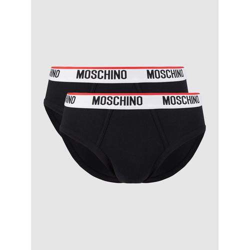 Moschino Underwear Lot De 2 Slips Avec Logo Noir