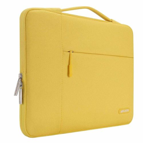 Mosiso 11 Pochette D'ordinateur tanche Pour Hommes Femmes Pochette Pour Ordinateur Portable tui Pour 2018 Nouveau Macbook Pro 15.6 Ordinateur Ba - For Nouveau Pro16 Pouce A2141 - Couleur Jaune
