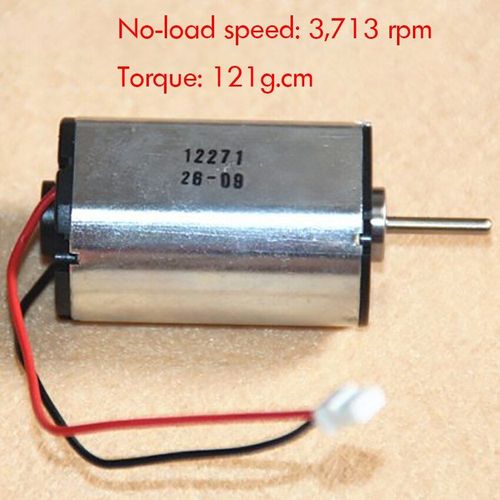 Moteur  balais de carbone cc 12V CF087FSAL, Rotor  8 ples, roulement  billes avant, Micro moteur  couple lev pour Instruments 3713 tr/min