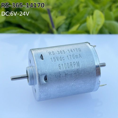 moteur  Micro balais de carbone RS-365-14170 cc, 6V   24V, 25800 tr/min, moteur  grande vitesse pour pistolet  chaleur et sche-cheveux, longue dure de vie
