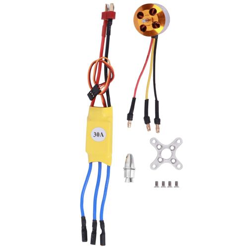 Moteur Brushless 30a Esc Jaune A2212 Kv1000 / Kv1400 / Kv2200 Pour Drone Telecommande (A2212 Kv2200)