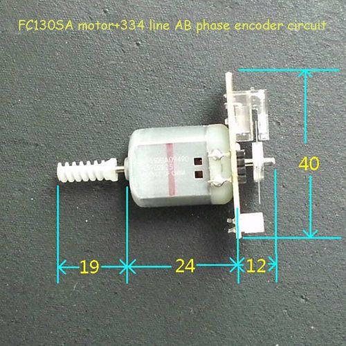 Moteur de mesure de vitesse  disque de Code 334 ligne AB, codeur de Phase, DC3-24v 8200-16800RPM, Micro-moteur FC130SA  balais de carbone