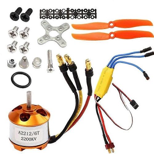 Moteur Sans Balais 2200kv 30a Contrleur De Vitesse De Moteur Pour Drone Multi-Rotor  Tlcommande Ou Sans Balais