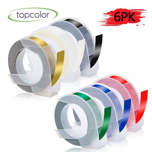 Motex-Etiqueteuse Manuelle,E101,Imprimante D'tiquettes  Gaufrage 3d,Similaire  Dymo,tiqueteuse 12965,tiqueteuse Ou Bandes 6pk - Type 6pk Tape 05