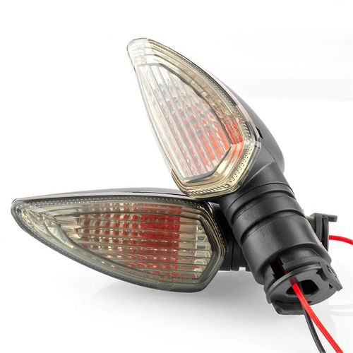 Moto Cafe Racer  L'ancienne Modifie Feu Arrire Arrire Universel Rtro  Led Avec Support De Plaque D'immatriculation Coque Argente Chrome / Lentille Rouge