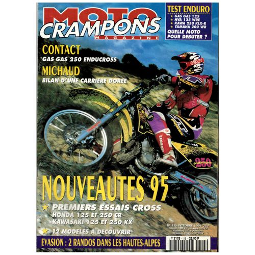 Moto Crampons N115 : Honda 125 Et 250 Cr - Kawa 125 Et 250 Kx - Poster Frdric Vialle
