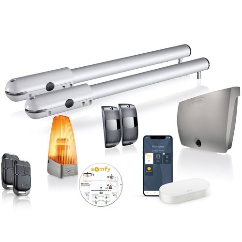 Motorisation Portail Battant Sgs Essential Connect - Pilotable  Distance Avec Smartphone Et Assistants Vocaux