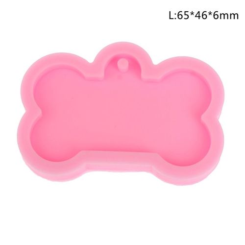 Moule En Rsine poxy En Forme D'os De Chien Brillant, En Silicone Pour Pendentif Porte Cls