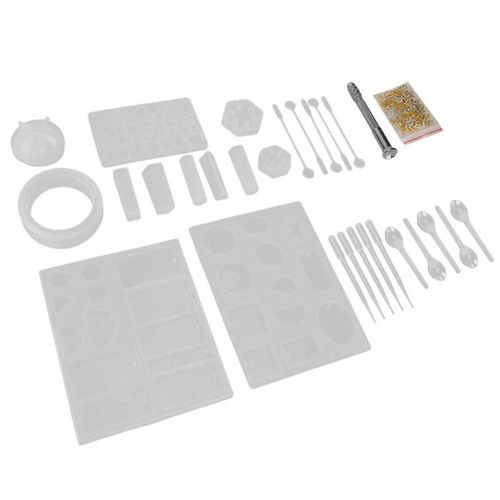Moule En Rsine poxy Transparent, Bricolage, Bijoux Pendentif, Moules En Silicone, Artisanat, Perceuse  Main, Vis, pingle  ?il, Kit Fournitures