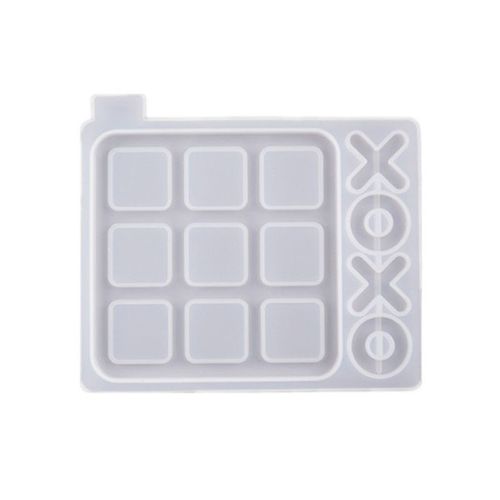 Moule En Silicone De Plateau De Jeu Pour Morpion Avec Pions X Et O Ensemble Pour Fabrication  Base De Rsine Epoxy,Art,Artisanat,Jouet Pour La Nuit De Nol,Outils Cratifs,Bricolage,Do It - Type S
