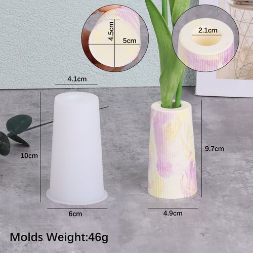 Moule en Silicone pour pots de fleurs en béton,poterie,artisanat,jardinière,pour bricolage