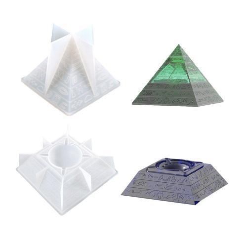 Moule En Silicone Transparent Pour Cendrier, Forme De Pyramide, En Rsine, Pour Bricolage, Artisanat En Cristal poxy, Dcoration De La Maison, Fabrication De Moule