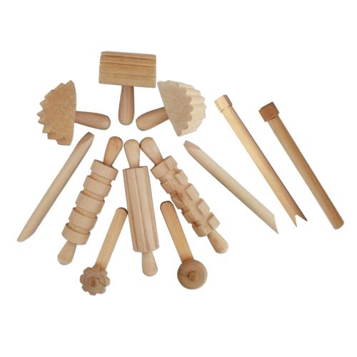 Moules  Cookies En Bois  Faire Soi-Mme, Jouets En Argile, Pour Pte  Modeler, 3 Ans Et Plus, 12 Pices/Ensemble