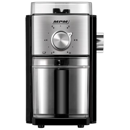 Moulin  Caf Professionnel, Meules en Acier, 17 Rglages de Mouture, Caf 80g/m 150W Noir MPM MMK-08