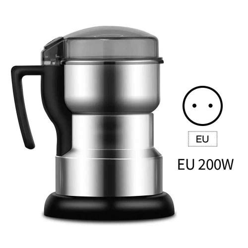 Moulin lectrique Multifonction En Acier Inoxydable,Grains De Caf,pices,Crales,600 Ml,300ml - Type Eu 200w 300ml 201
