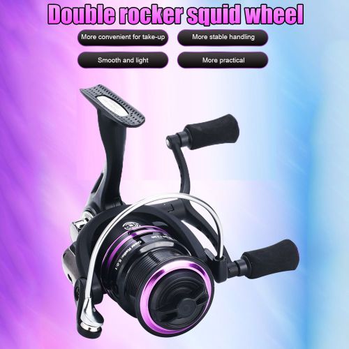 Moulinet De Pche Baitcasting Avec Roulements 13 + 1, Ratio De Vitesse 5.0/1, Double Bascule, Ligne Mtallique, Tasse, Moulinet Pour Calmar, Tir  Longue Distance