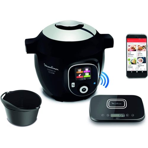 Moulinex Robot Cuiseur Multi-cuiseur 6 L Cookeo+ Connect Cuisson sous pression Dorage Mijotage Recettes prprogrammes Application