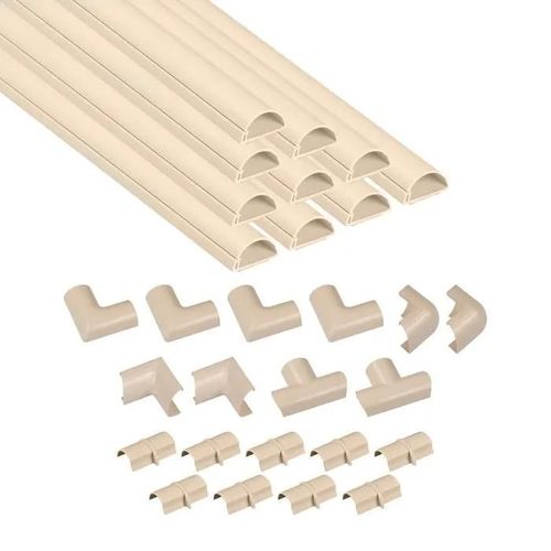 Moulure - Goulotte - Cache Fil - Plinthe - Gaine Range-Fil - Clips D-Line - 3015m-400
