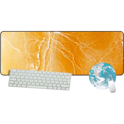 Mousepad Tapis de Souris Gaming Tapis Souris avec Bord Cousu et Base en Caoutchouc Antidrapante Surface Texture Rsistant  Usure 600 x 300 mm Epaisseur 3mm B5708-M.[F975]