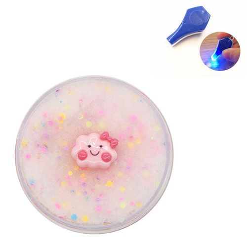 Mousse Moelleuse Slime En Argile, toiles Qui Brillent Dans Le Noir, Fournitures De Boules De Pte  Modeler, Breloques, Artisanat En Nuage, Nouvelle Collection 2021 - Comme Montr
