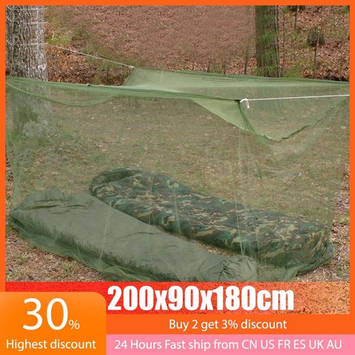 Moustiquaire Simple D't Lgre Et Pliable, Portable, Moustiquaire Anti-Insectes, Canope, Filet De Couchage En Maille, Tente D'arme, Verte Pour L'extrieur