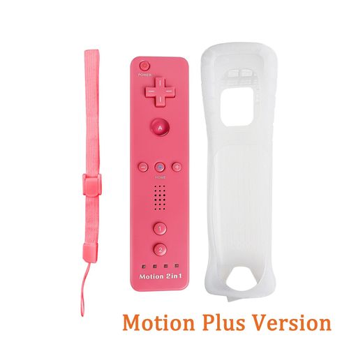 Mouvement Rose - Tlcommande Motion Plus Intgre Pour Nintendo Wii, Tlcommande Wii, Manette De Jeu Sans Fil, Manette Dahchuck Wii Motion Plus