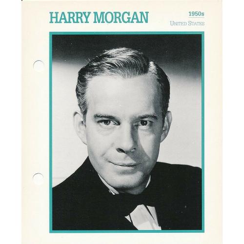 Movie Star Card [Carte Perfore En Langue Anglaise] Harry Morgan