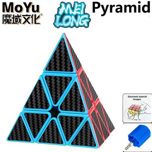 Moyu Meilong Series Magic Cube Pour Enfants,3x3,2x2,4x4,5x5,Professionnel,Spcial,Vitesse,Puzzle,Jouet, - Type Pyraminx Carbonfiber #E