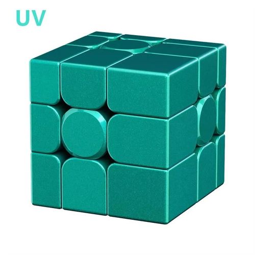 MOYU MFJS Cube miroir 3X3 V2 aimant magntique noyau de boule Puzzle ducatif Cube magique jouets pour enfants cadeau jouet Cubo Magico-Green UV