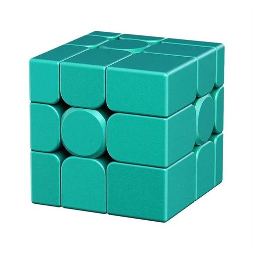 MOYU MFJS Cube miroir 3X3 V2 aimant magntique noyau de boule Puzzle ducatif Cube magique jouets pour enfants cadeau jouet Cubo Magico-No Magnetic Green