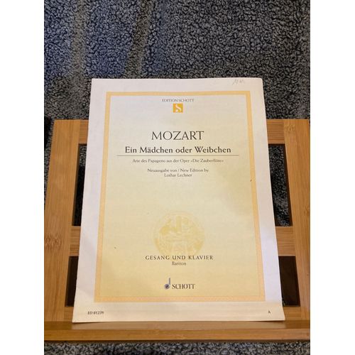 Mozart Ein Mdchen Oder Weibchen Partition Chant Piano Flte Enchante Schott