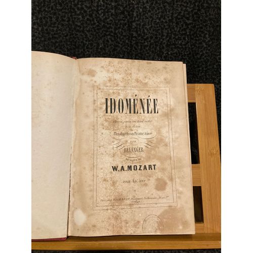 Mozart Idomne Partition Chant Piano Belanger Edition Ancienne Richault