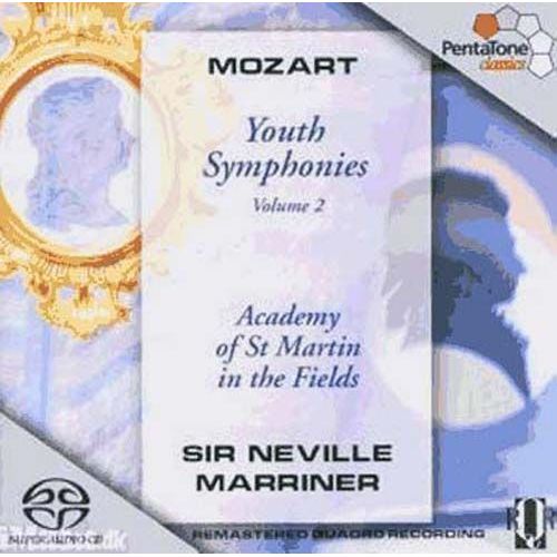 Mozart Youth Symphonies Volume 2 Symphony N20 In D K 133 N45 In D K 95/73n N46 In C K 96/111b N47 In D K 97/73m N51 In D K 196/121 Academy Of Saint Martin In The Fields Dir Sir Neville Marriner - Wolfgang Amadeus Mozart : Youth Symphonies Volume 2 N20 K 133 N45 K 95/73 N46 K 96 N47 K 97 N51 K 196 Academy Of Saint Martin In The Fields Dir Sir Neville Marriner Enr 1973 Pentatone 2004