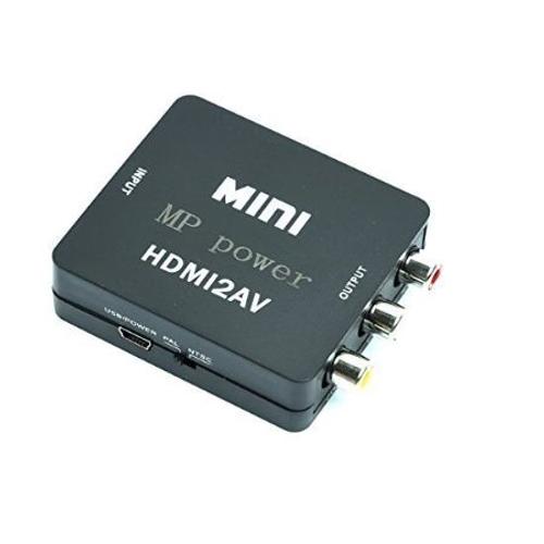 MP power @ HDMI vers AV Composite RCA CVBS vido audio adaptateur convertisseur