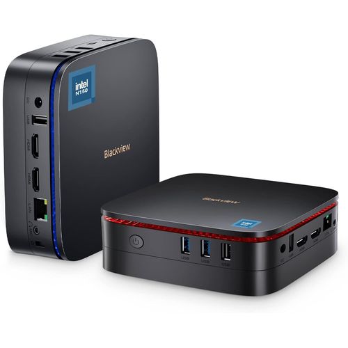 Mp60 Mini Pc, Intel New 2025 Gen N150(Jusqu' 3.6Ghz) Computer 16Gb Ddr4 Ram 512Gb M.2 Ssd, Mini Desktop Gaming Pc 4K Hd Dual Hdmi, Gigabit Ethernet, 5G Wifi/Bt/ducation[HUB6110832]