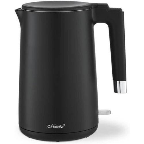 Mr-026 Bouilloire lectrique 1,7 L 1800 W Avec Interrupteur Marche/Arrt clair En Acier Inoxydable, Plastique Noir