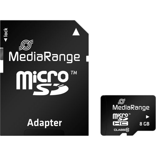 MR957 Carte mmoire 8 Go MicroSDHC Classe 10-Cartes mmoire (8 Go,MicroSDHC,Classe 10,15 Mo/s,Noir)