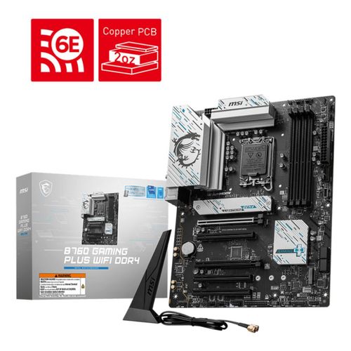 Msi B760 Gaming Plus Wifi Ddr4 Carte Mre Intel B760 Lga 1700 Atx