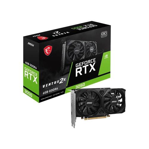 MSI RTX 3050 VENTUS 2X 6G OC, GeForce RTX 3050, 6.0GB GDDR6, PCI-Express