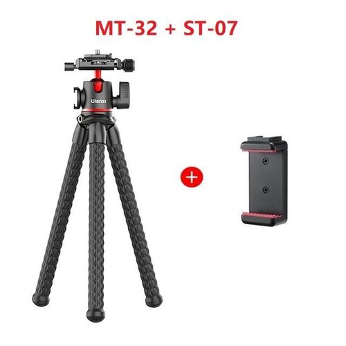 MT32 plus Phone Clip - trpied Flexible poulpe pour camra DSLR, bton de Selfie Arca tte de balle en mtal, chaussure froide pour Gopro 9 8 7 Dji OSMO