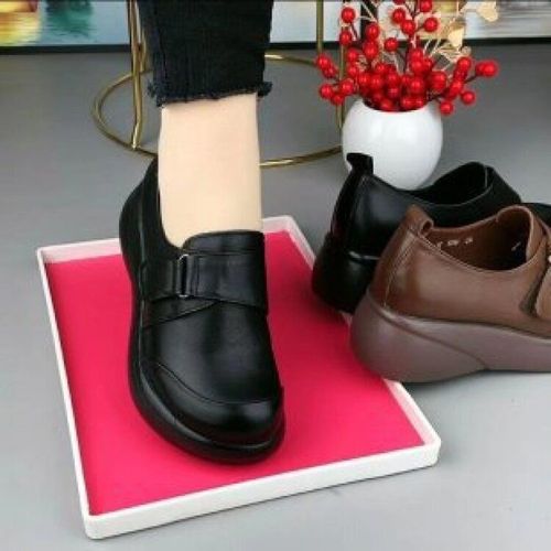 Muffin-Chaussures  Talon Inclin Pour Femme,Mocassin Fait  La Main,Petites Chaussures En Cuir,Pour Maman - 35