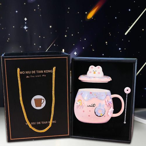 Mug Donut 2 Pices Rose