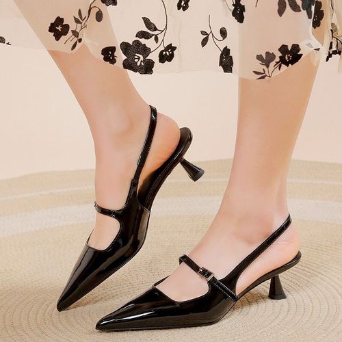 Mujer-Escarpins  Talons Fins Et Pointus Pour Femmes,Chaussures De Soire,Confortables,Peu Profondes,Argentes,Mode Parker,t,2023 - 42