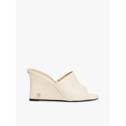 Mules Compenses En Cuir  Monogramme Th Leather Wedge Mule/Muslin - 39