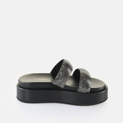 Mules Compenses Femme Buffalo Noa Ts - Vegan Glitter